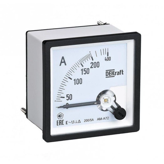 Амперметр аналоговый 50/5А AC 72х72мм КТ 1.5 трансф. подкл. SchE 50204DEK
