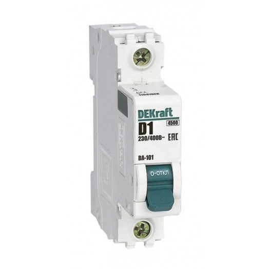 Выключатель автоматический модульный 1п D 1А 4.5кА ВА-101 SchE 11097DEK