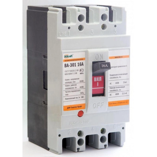 Выключатель автоматический 3п 16А 25кА ВА-301 SchE 21001DEK