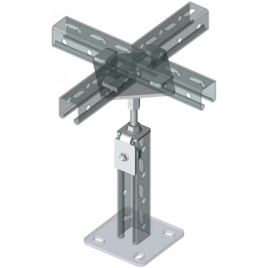 Опора STRUT регулируемая 70-120 Х-фланец EKF stad-X