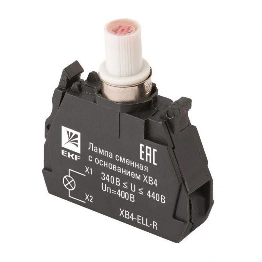 Лампа сменная с основанием XB4 красн. 400В PROxima EKF XB4-ELL-R