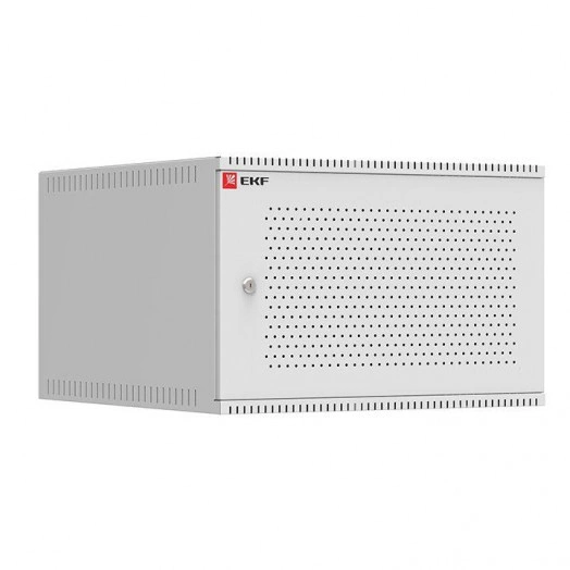 Шкаф телекоммуникационный Astra A ШТН 6U 600х650 настенный дверь перфорированная Basic EKF ITB6P650