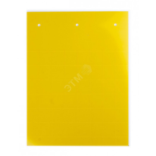 Табличка полужесткая. Установка в держатель. ПВХ-0,5. Желтая (24 шт на 1 листе)