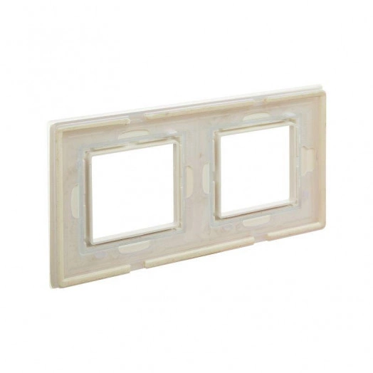 Рамка 4мод. Avanti натуральное стекло светло зел. DKC 4406824