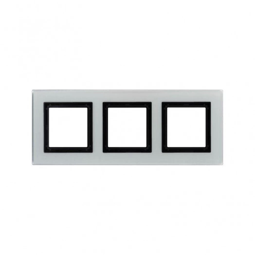 Рамка 6мод. Avanti натуральное стекло светло сер. DKC 4404826