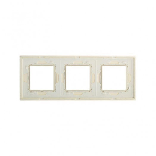 Рамка 6мод. Avanti натуральное стекло бел. DKC 4400826