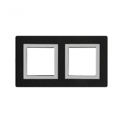 Рамка 4мод. Avanti алюм. черн. DKC 4402834