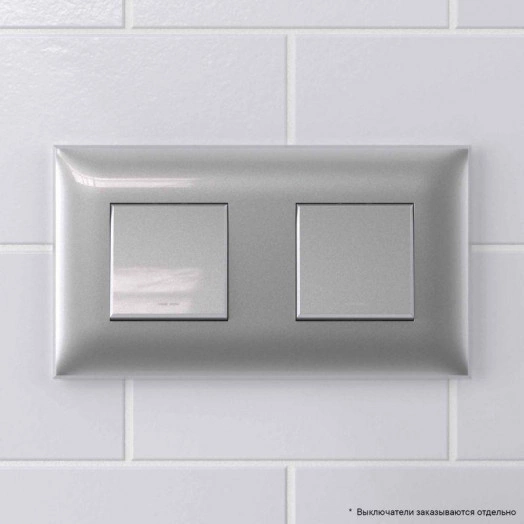 Рамка 4мод. ARTLEBEDEV Avanti "Закаленная сталь" DKC 4404904