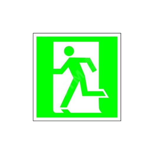 Наклейка Выход здесь (лев.) NPU-2424.E01-01