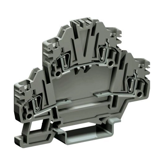 Зажим HMD.2N/X1/GR клеммн. 2-х уровн. пружинный 2.5кв.мм сер. DKC ZHD441GR
