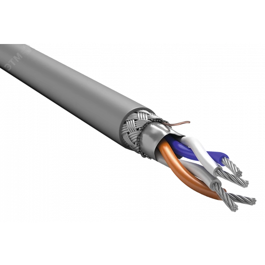 Кабель интерфейсный ITK RS-485 1х2х0.6 нг(А)-LS серый (200м)