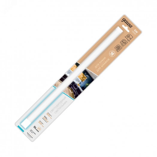 Светильник модульный линейный 6 Вт 600 Лм 4000К 500х25х13 мм IP20 модельК ADD дополнительный модуль Modul Gauss