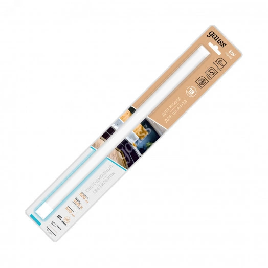 Светильник модульный линейный 6 Вт 600 Лм 4000К 500х25х13 мм IP20 модельК ADD дополнительный модуль Modul Gauss