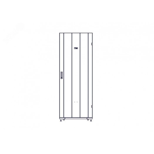 Шкаф Uniprom. 42U-750/1200. боковые панели 4шт. черный