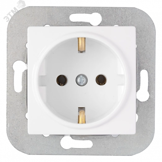Беларусь Розетка узел скрытая С с заземляющим контактом в рамку