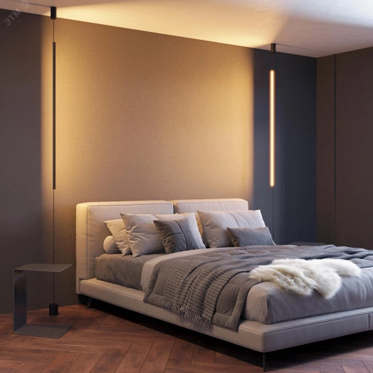 Светильник SP-TABOO-FLOOR-S1300-14W Day4000 (BK, 90 deg, 230V) (, IP20 Металл, 3 года)