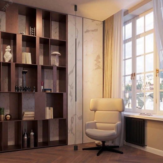 Светильник SP-TABOO-FLOOR-S1300-14W Day4000 (BK, 90 deg, 230V) (, IP20 Металл, 3 года)