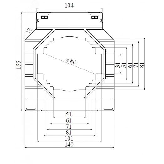 Фиксатор гибкой шины до 15мм (24шт)