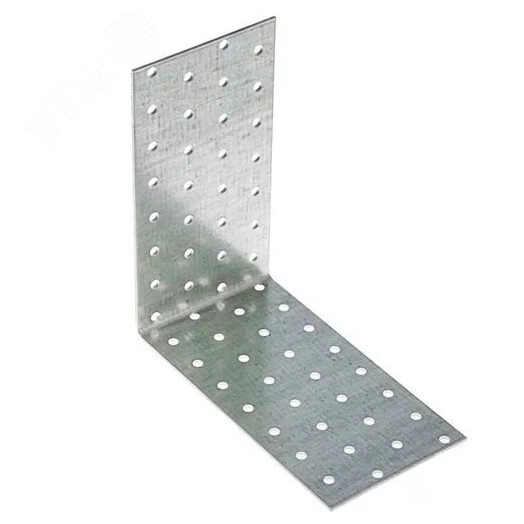 Уголок крепежный 100х100х100х2 (25 шт)            равносторонний оцинкованный