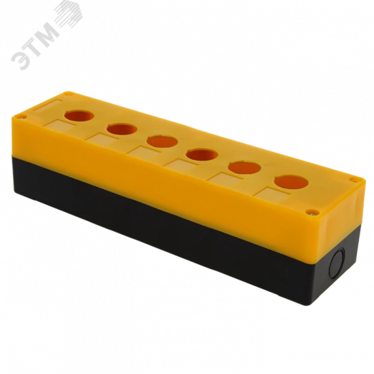 Корпус КП106 пластиковый 6 кнопок желтый