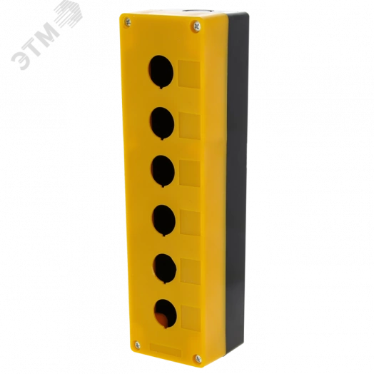 Корпус КП106 пластиковый 6 кнопок желтый