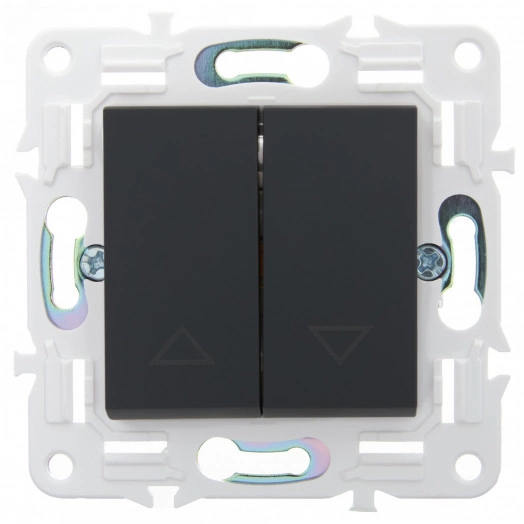 SKANDY Выключатель жалюзи 10А SK-V12G графит IEK