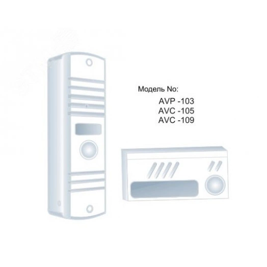 Аудиопанель вызывная 2-х проводная антивандальная