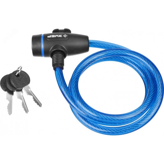 Замок ''Профессионал'', тросовый, 3 ключа в комплекте, длина троса 950мм, d 10мм