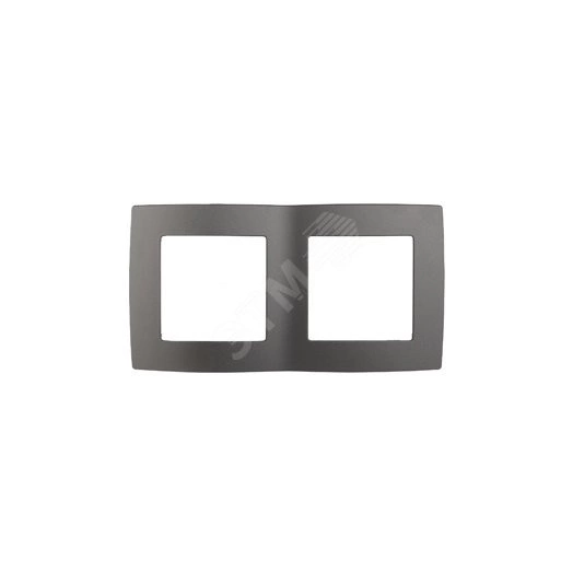 Рамка на 2 поста, Эра12, графит, 12-5002-12