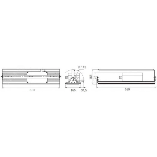 Светодиодный светильник Diora Unit Ex 180/20500 K10 3K лира