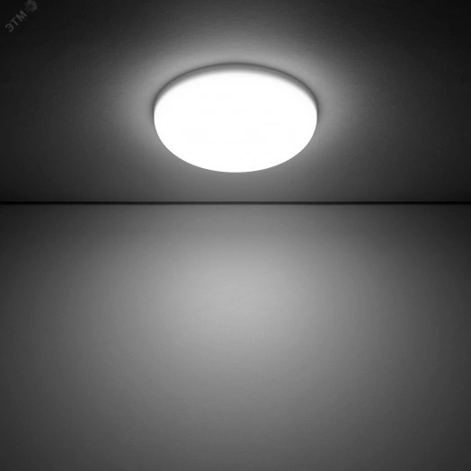 Светильник светодиодный ДВО 9 Вт 4000К 900 лм 85-265В IP20 D90х27мм монт d71мм Пластик безрамочный Frameless Gauss