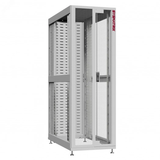 Шкаф серверный 45U 600х1070 передняя дверь: двустворчатая перфорированная IP20. задняя дверь: протект IP41. боковые панели: без. цвет: серый RAL7035 
