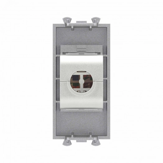 Avanti Компьютерная розетка RJ-45 без шторки модульная, кат.6А экранированная,  Закаленная сталь, 1 модуль