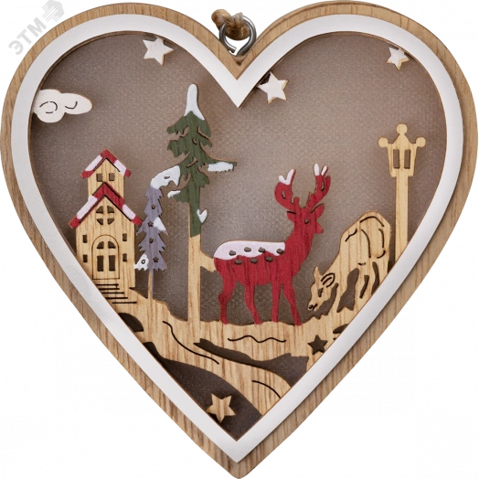 Гирлянда новогодняя светодиодная NGF-D045-06 игрушка сердце