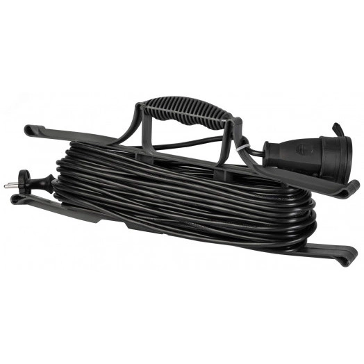 Удлинитель силовой на рамке 1 розетка без заземления 20м ПВС 2x0.75мм2 GREEN LINE FR-6-20m Greenline ЭРА