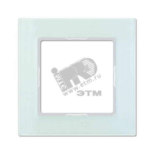 Рамка 1-я для горизонтальной/вертикальной установки  Серия- ACreation  Материал- стекло  Цвет- матовый белый