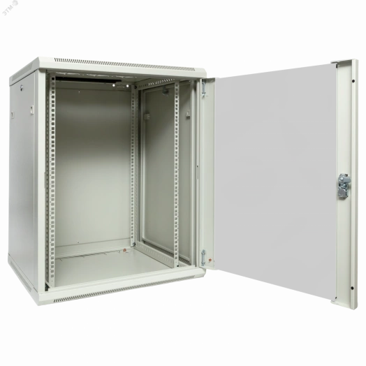 Шкаф настенный 19' TERACOM PRO 12U 600х450 мм дверь стеклянная с замком-ручкой серый