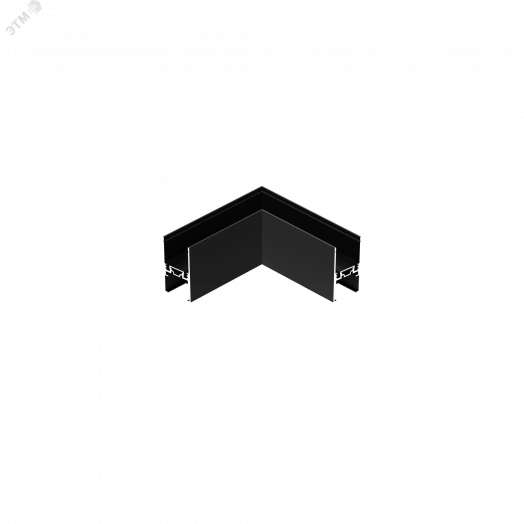 Коннектор угловой горизонтальный для подвесного монтажа для магнитной системы Galakti 73x73x50 мм черный