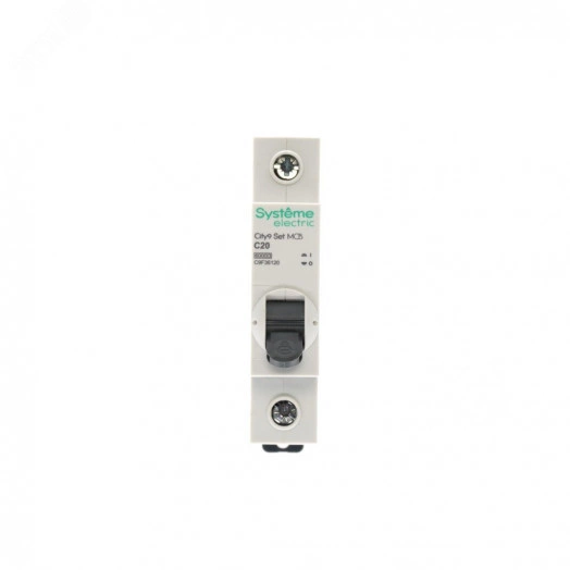 Выключатель автоматический однополюсный (АВ) С 20А 1P 6kA 230В City9 Set