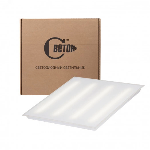 Светильник светодиодный офисный ДВО/ДПО 21,7Вт 595х295х40  4000К 2450Лм матовый  IP41 ( Люгер 8-17-Д-120-0/ПТ/О-4К80-В41)