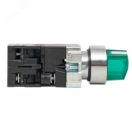 Переключатель BD33 3P c зеленой подстветкой 24В NO PROxima