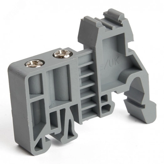 Концевой стопор (ограничитель) на DIN рейку для ЗНИ, серый LD559