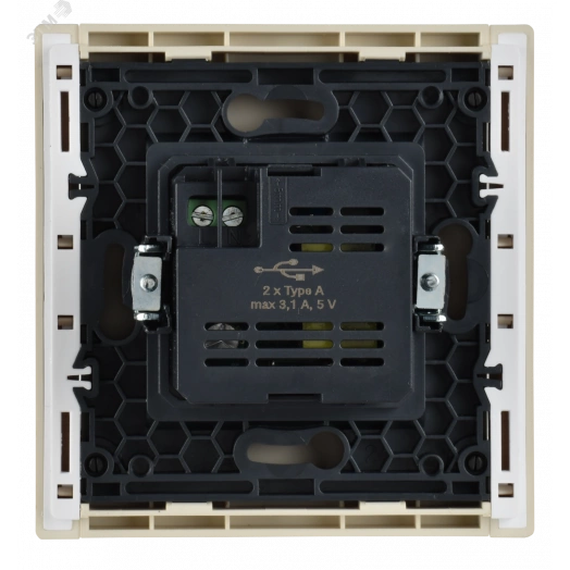 FORTE&PIANO Розетка USB A+A 3,1А FP449 ваниль IEK