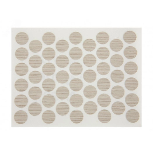 Заглушка на отверстие с текстурой D10 дуб салинас светлый (16 шт.)