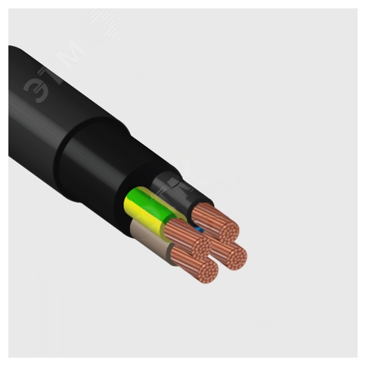 Кабель силовой КГ 1х0,75+2х0,75(PE,N)-220/380В-3