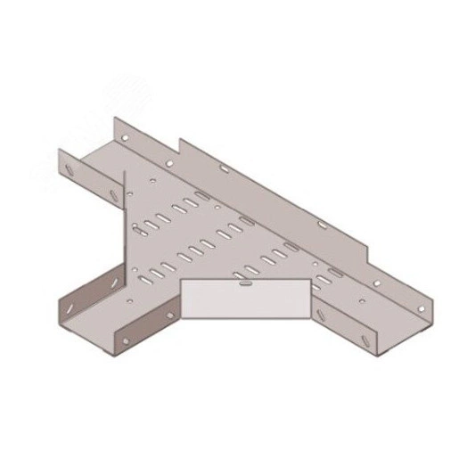 Лоток тройниковый замковый глухой ОТЗГ 100х50 УТ1,5, оцинкованный лист(толщина покрытия 10 -18 мкм) S1,0