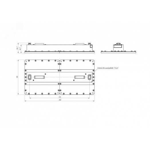 Diora Quadro Track2 56/9000 Г75 4K White