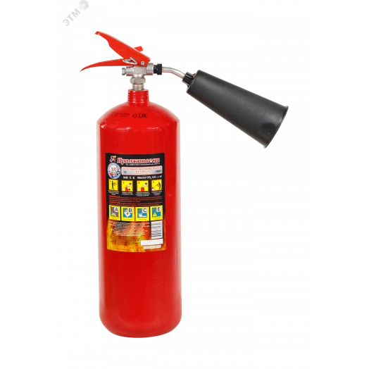 Огнетушитель углекислотный ОУ-3 ВСЕ-01 (сварная труба) d=133 мм