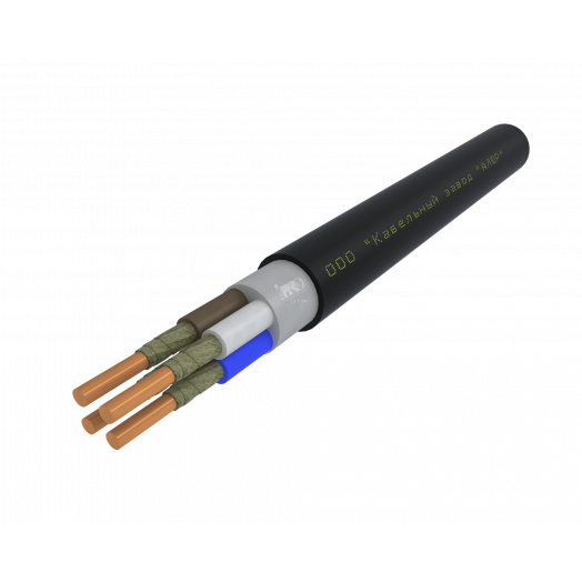 Кабель силовой ВВГнг(А)-FRLSLTx 4х2.5 ок(N)-0.66 черный бухта