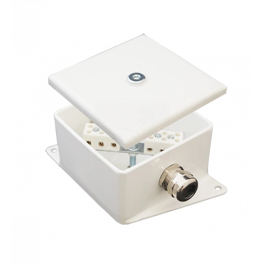 Коробка монтажная огнестойкая КМ-О (2к*60)-IP66-100х100 два ввода AC